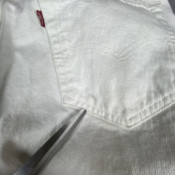 Levi's Men's Straight Jeans - White - Picture 7 of 9